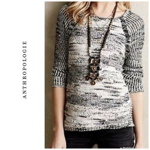 Anthropologie Jaquard Marled sweater by Moth